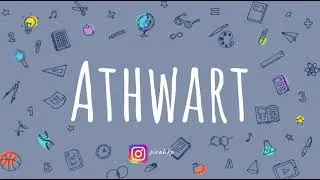 Athwart meaning | Learn English Vocabulary | Word of the Day