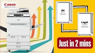 Guide to Copying Legal to A4 Size | ADF Settings Explained | Canon image runner