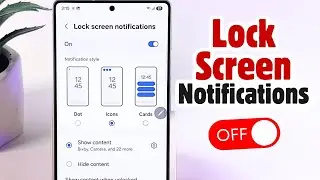Samsung Galaxy S25 Ultra Guide - How to Turn Off Lock Screen Notifications