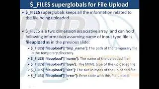 17. PHP & MySQL |  File Uploading in PHP