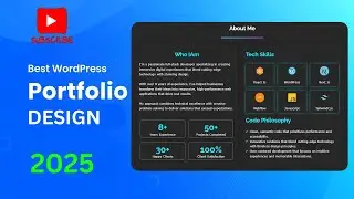 🔹 Portfolio Website with WordPress! 🎨  Elementor WordPress Tutorial 2025