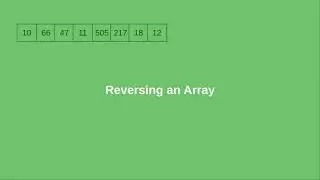 Planning the “Reverse an Array in Place” program