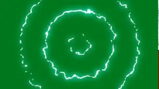 Animated Electric discharge Free Green Screen Footage 18