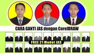 Cara Mengganti JAS di Coreldraw (FREE 21 Model JAS) - Tutorial CorelDraw