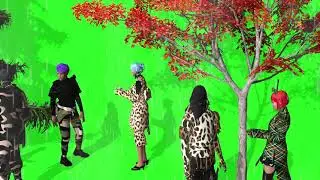 free fire new emote green screen video 