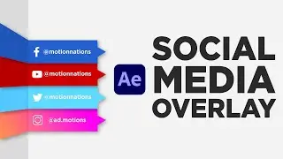 Create Social Media Overlay in After Effects | No Plugins Required - AE Tutorial