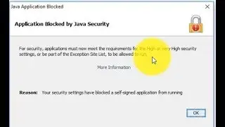 How to solve error Application blocked by Java Security in Oracle EBS Release 12.2.x?