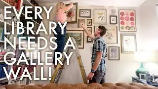 FINISHING OUR HOME LIBRARY WITH A GALLERY WALL