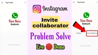 Instagram Invite Collaborator Is Not Showing Problem Solve || Invite Collab Problem Solution