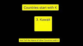 Countries start with K