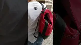Кожаный рюкзак SofiTone RM 002 Красный - Чёрный