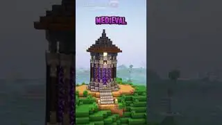 Minecraft Build Ideas - Portal Designs #minecraft #shorts #minecraftbuild