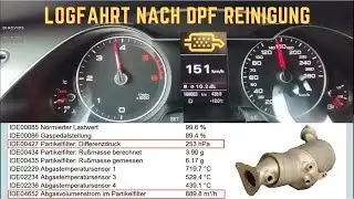 VCDS Logfahrt nach DPF Reinigung | Partikelfilter einbauen 2.0 TDI Audi A4 B8