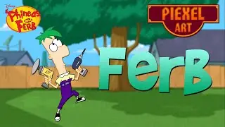 Minecraft Pixel Art - Ferb