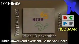 NCRV - Jubileumweekend overzicht, aankondiging Céline van Hoorn (17-11-1989)