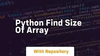 python find size of array