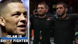 Nate Diaz Reacts To Islam Makhachev vs Drew Dober Fight, Nate Says Islam Is Boring Should Be Fired