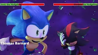 Sonic the Hedgehog vs. Shadow the Hedgehog with healthbars 4/4