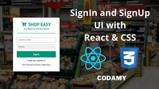 Learn to create a SignIn & SignUp UI with React and CSS!