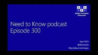 Need to Know podcast - Episode 300