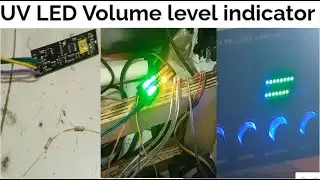 How to connect UV led volume level indicator on remote kit home theater