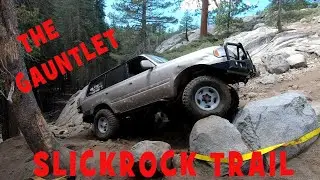 FJ80 Going Up the Gauntlet at Slickrock - 07/2020