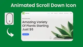 How To Add An Animated Scroll Down Icon In Elementor || DCreato Academy