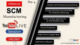 Live Webinar of Oracle Fusion SCM Manufacturing 17th March 2023 | Supply Chain Management (SCM)