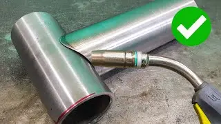 Very few people know, the secret of the welder cuts round pipe 90 degrees in two directions