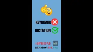 Keyboard typing is slow and tedious. Dictation is much better. See how! #iPhone #tips