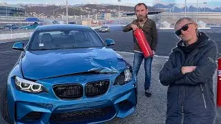 БОМЖа учат дрифтовать на BMW M2. Каха и Чуня