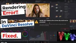 How To Fix “Render Job Error” | DaVinci Resolve 16