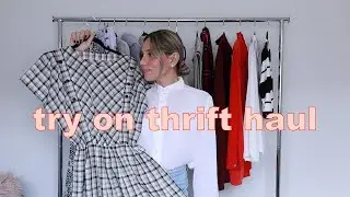 TRY ON THRIFT HAUL 🛍️ STYLING THRIFTED FINDS  🛍️ THE JO DEDES AESTHETIC