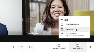 How To: Present using Google Meet using Google Workspace for business