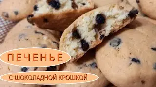 Нежное печенье с шоколадной крошкой