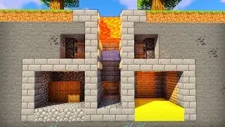 I Built a Secret Lava Base! - Minecraft Gameplay