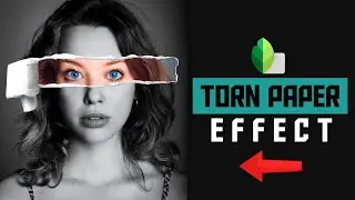 Torn paper effect in snapseed | how to create ripped paper effect in snapseed