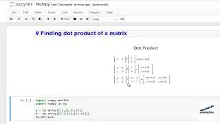 Finding dot product pf matrix in Numpy