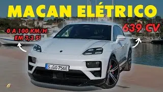 ADEUS MOTOR V6! Aceleramos o novo Porsche Macan Turbo elétrico de R$ 770 mil com patada de Taycan!