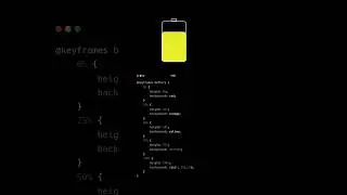 Battery Charging Animation with HTML, CSS & JavaScript #coding #webdesign #programming #shorts