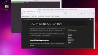 How to Enabled SSH on Linux Mint By Johnathan Mark Smith