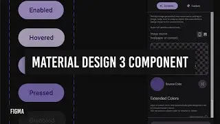 Material Design 3 components in Figma