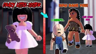 😰 MY CRAZY LITTLE SISTER [FULL] Shorts Compilation ( Roblox)