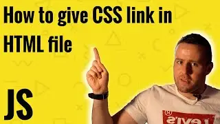 How to give CSS link in HTML file tutorial for beginners