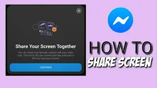 HOW TO SHARE SCREEN IN FACEBOOK MESSENGER | MESSENGER SHARE SCREEN