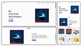 How to Make a Responsive Portfolio Website Using Html , CSS and JavaScript | 