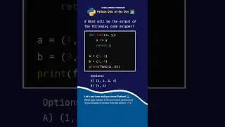 Python Quiz: Question No. 55 👨‍💻