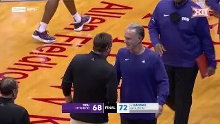 TCU vs No. 6 Kansas Mens Basketball Highlights