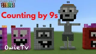 Counting by 9s Song | Skip Counting Songs for Kids | Minecraft Numberblocks Counting Songs