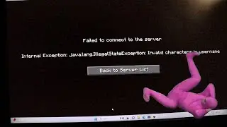 Failed to connect to the server Internal exception: Invalid Characters in username - Error Solved!